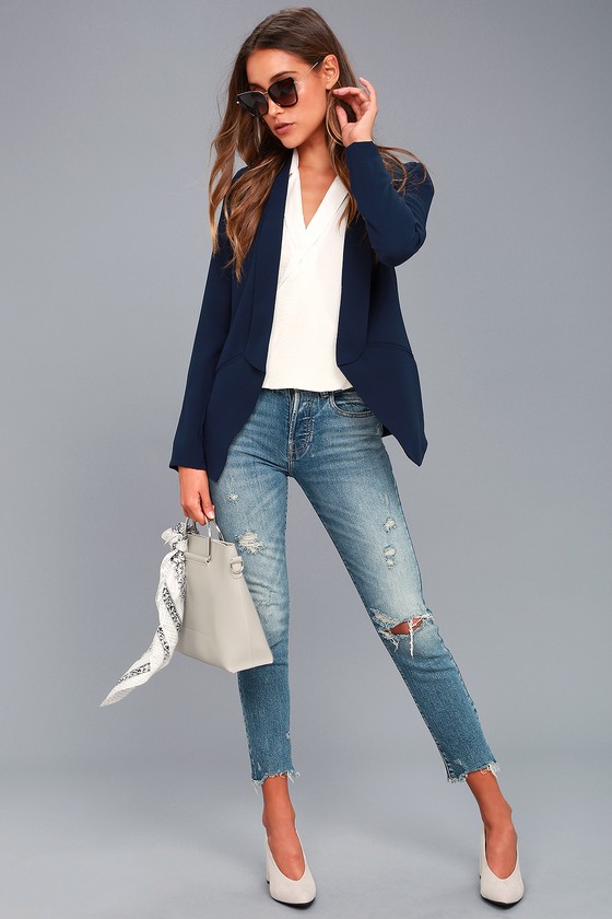 blazer for navy blue dress