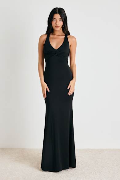 where can i find extra long maxi dresses black maxi dress women Jersey Tank Maxi Dress with Pockets for Tall Women  in Black XL / Extra Tall / Black-parroquiadesanalbertomagno.com