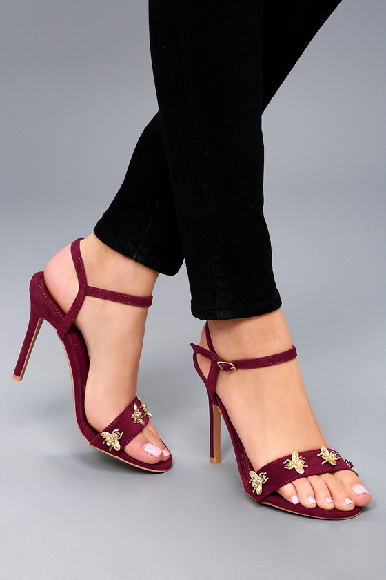 black heels with burgundy dress