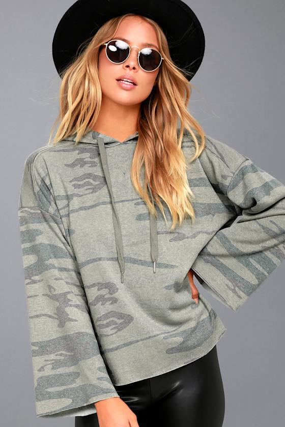 Z Supply The Loft Camo Print Hoodie Pullover Hoodie Lulus