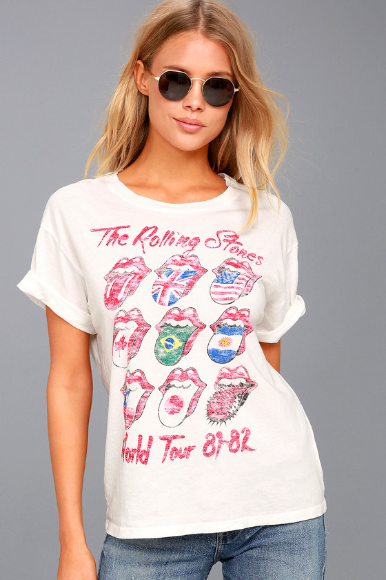 Rolling Stones Tour 81-82 White Tee