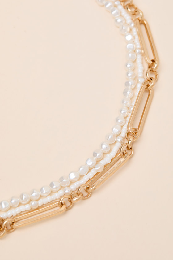 Taye Gold Layered Choker Necklace - thumbnail 4