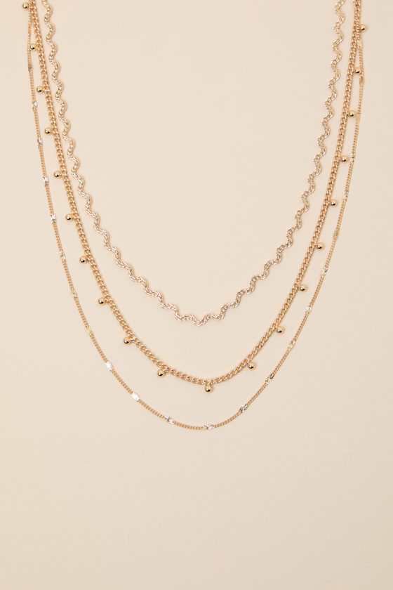 Unica Gold Layered Necklace 1