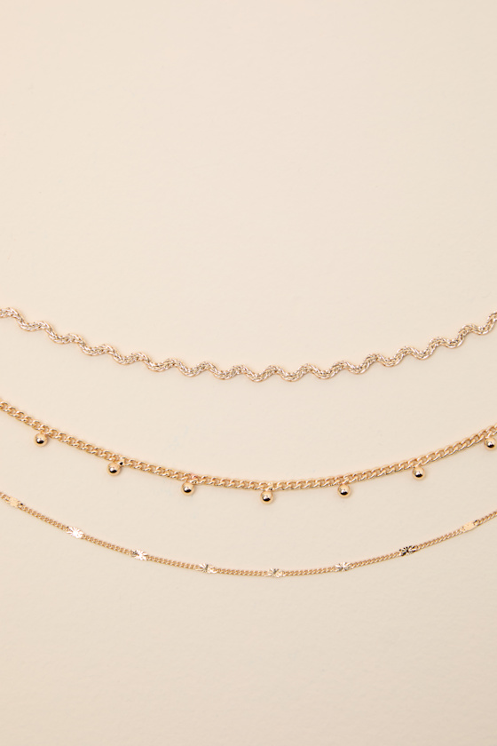 Unica Gold Layered Necklace - thumbnail 4