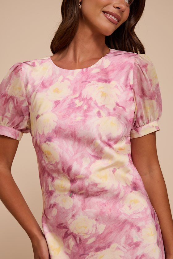 Eirini Dusty Pink Floral Backless Maxi Dress 2