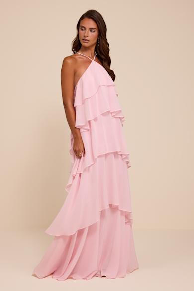 light pink bump friendly dress Grayson Maxi Dress in Light Pink