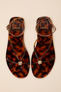 Kenley Tortoise Jelly Ankle Strap Sandals 1
