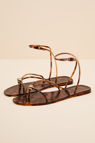 Kenley Tortoise Jelly Ankle Strap Sandals 2