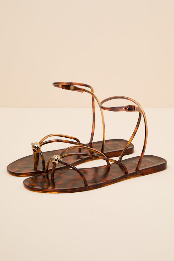 Kenley Tortoise Jelly Ankle Strap Sandals 2