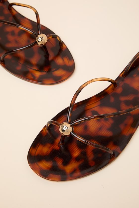 Kenley Tortoise Jelly Ankle Strap Sandals - thumbnail 5