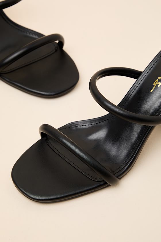 Addien Black High Heel Sandals - thumbnail 6