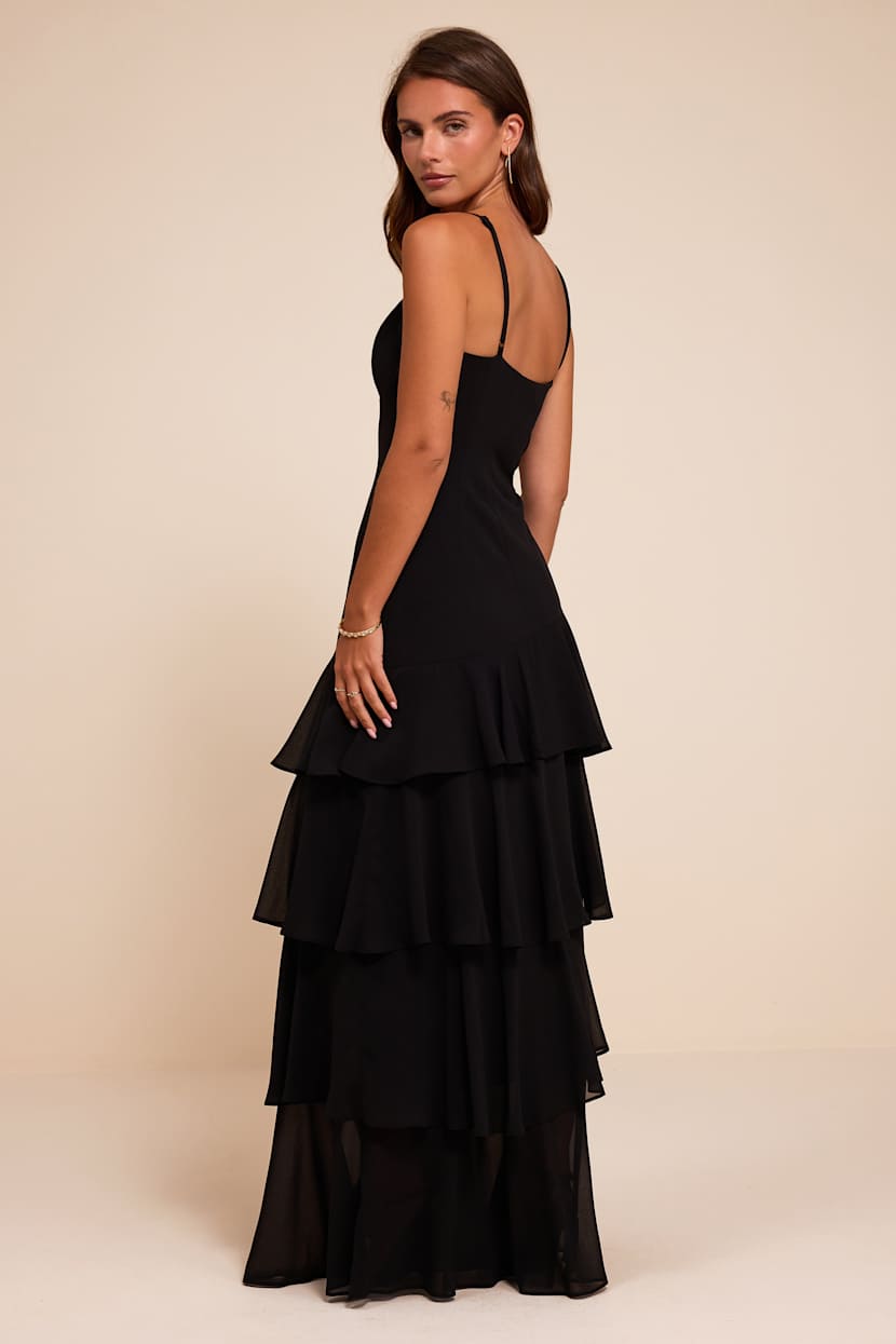 black tiered maxi dress boohoo Women's Plus Linen Look Strappy in | Size: 14 5% Elastane Dry clean or hand wash (30) Do not tumble dry or bleach Black Tiered Maxi Dress |