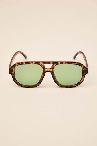 Torrey Brown Tortoiseshell Aviator Sunglasses 2