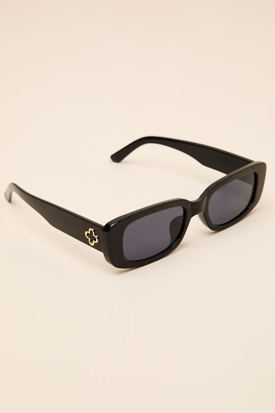 Randi Black Square Sunglasses - thumbnail 4