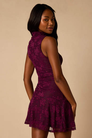 lulus lace cocktail dress NEW Lulus A Fine Romance Lace Dress Size Small Black Cocktail Cut Out  Midriff
