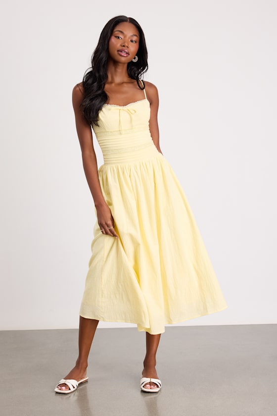 yellow casual dresses Delicate box package or plastic bags. Mustard Yellow Floral Repeat Pattern