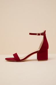HARPER: DEEP RED SUEDE 2