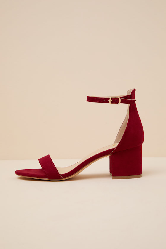 HARPER: DEEP RED SUEDE 2