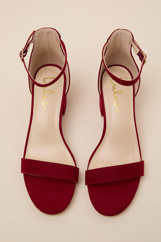 HARPER: DEEP RED SUEDE 3