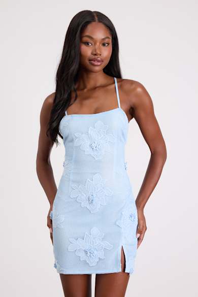 sachin and babi light blue dress Short Formal Dresses For Junior | Cheap Teen Prom Dress main image 0