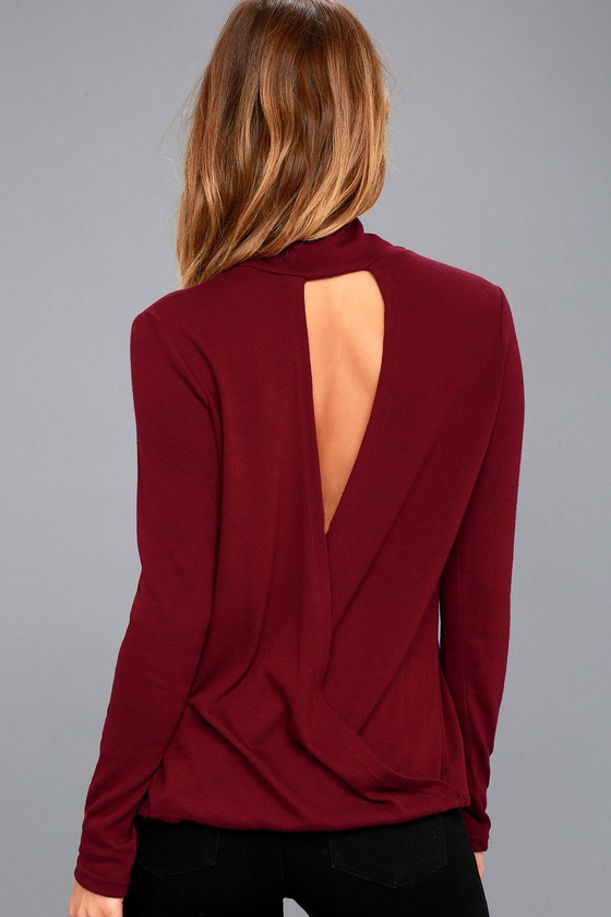 cute backless top