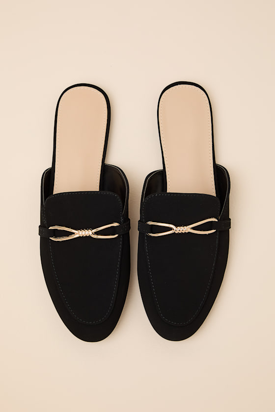 Delvin Black Suede Slide-On Loafers - thumbnail 4