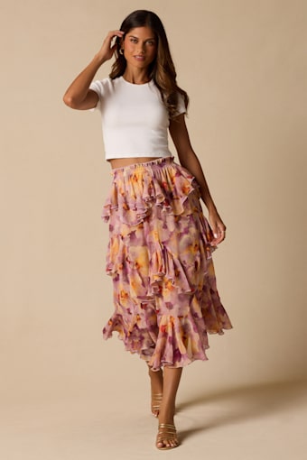 ES3537AV: LAVENDER/IVORY/ORANGE 1