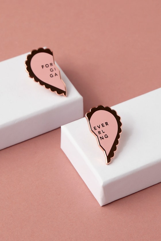 Forever Girl Gang Rose Gold Pin 2