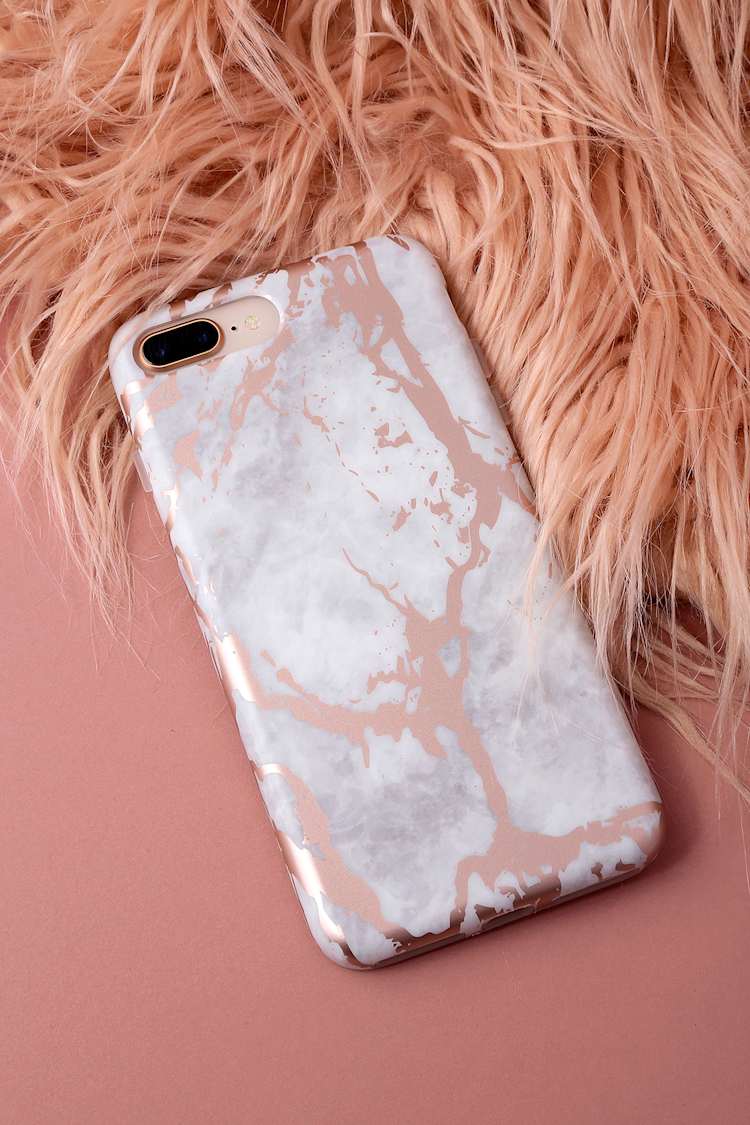 Velvet Caviar Rose Gold Chrome Marble Phone Case Iphone 7 Lulus