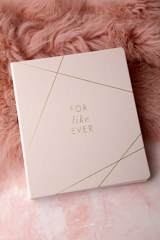 For Like Ever Gold and Blush Pink Wedding Planner 9