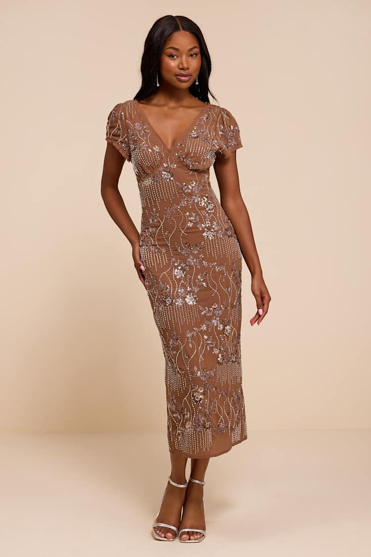 long gold sequin dress Sherri Hill Open Back Prom 54912 Emerald / 6 Willow Strapless Ruffle Midi Color:Hemp TRANSITIONAL PIECES BOX navy blue