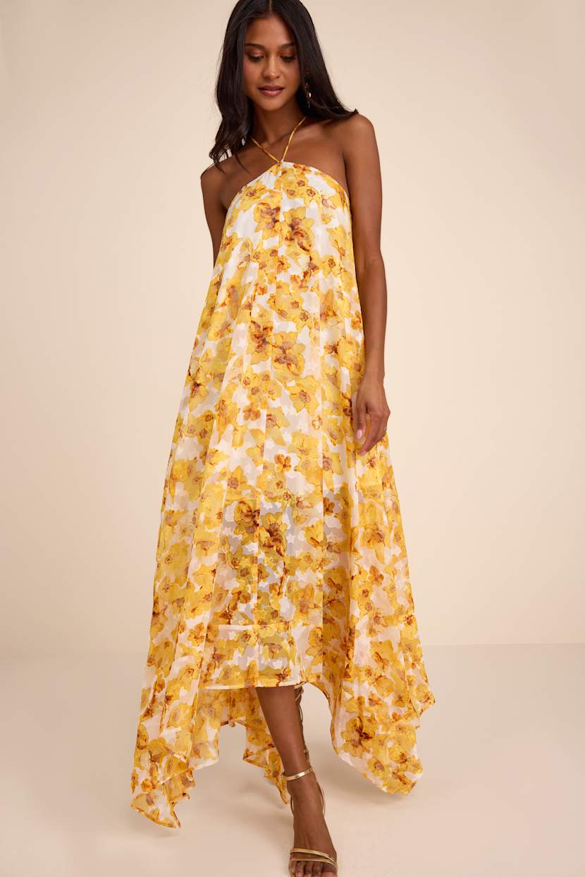 dezzi blush multi floral halter shift maxi dress Lulus Dezzi Blush Multi Floral Halter Shift Maxi Dress in Pink