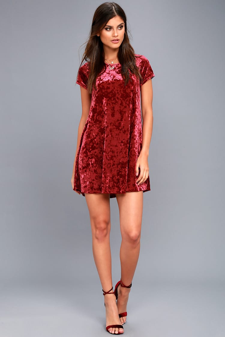 open lace back dress Frill Trim Long Sleeve Mini Dress Chestnut / XL