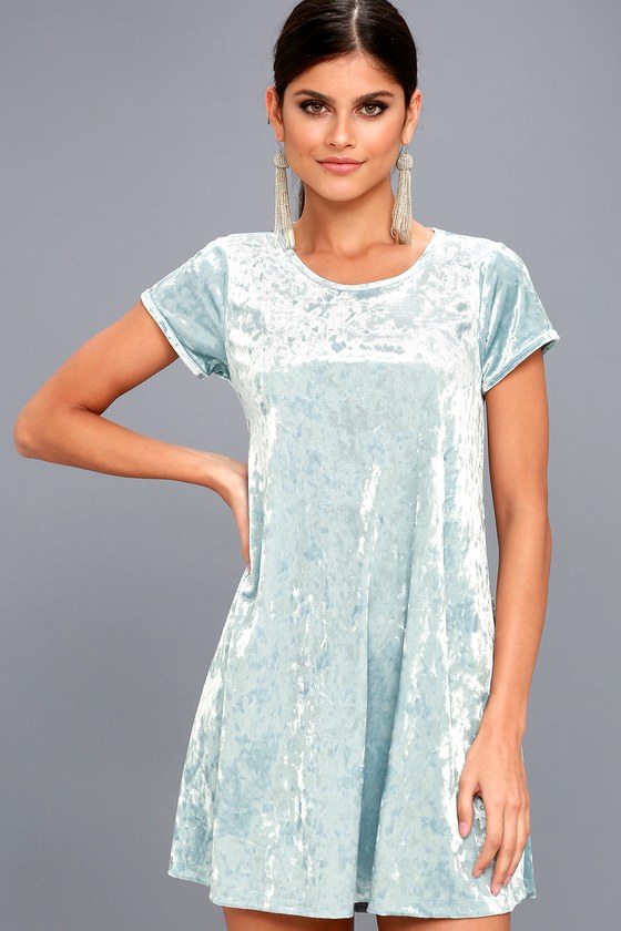 Velvet Light Blue Dress Deals, 55% OFF ...