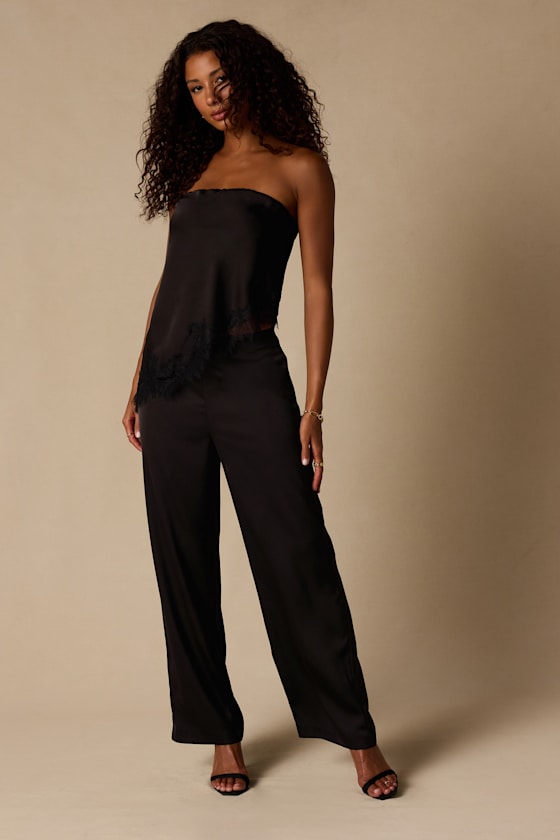 パンツ ANDMARY Highwaist ribbon pants AM1380 ANDMARY Highwaist