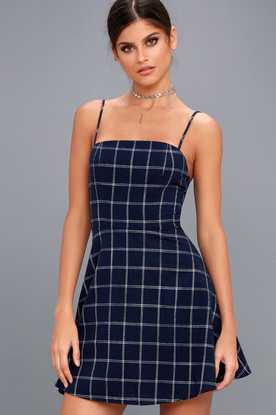 lulus plaid dress