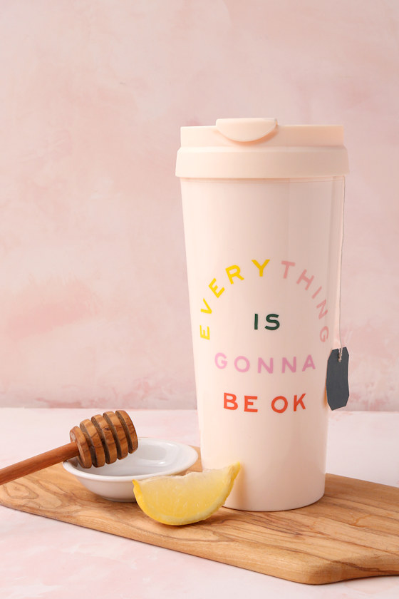 ban.do Hot Stuff Gonna Be Ok Thermal Mug Pink Thermal Mug Lulus