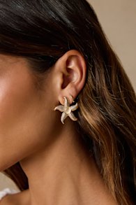 Detta Gold Starfish Earrings 1