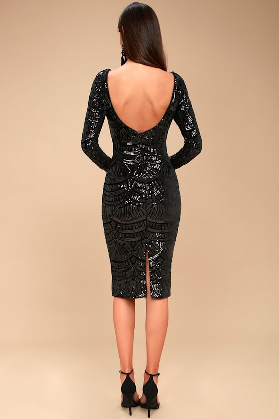 Emery Mesh Dress - Black