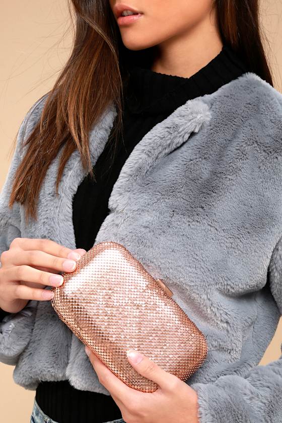 Avangeline Rose Gold Clutch 1
