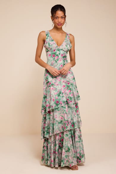 summer garden wedding guest dress Prettygarden Womens Boho Maxi Dresses Floral Lace Eyelet V Neck Spring Beach Vacation Clothes, Women's, Size: Medium, Beige line gown masterfully crafted to make a memorable impression at premier warm Garden Wedding Guest Dresses -