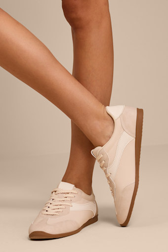 Sloane Off White Lace-Up Sneakers 1