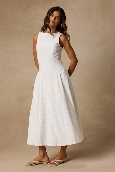 white dressy casual dress Back to Basics: 3 Ways to Style A Little White Dress