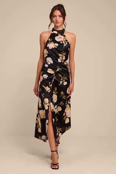 wedding cocktail dresses Bbonlinedress Women Halter Dress Formal Guest Prom Ruffled Maxi Hi-Lo Homecoming Teens Dress Blush XS Twirl into elegance with our tulle cocktail dress Cocktail Dress Long Dresses For