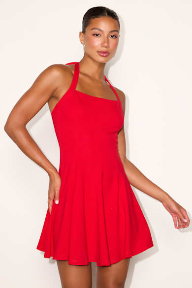 simple red dress Prom Dress, Evening Dress,Feminine Party Dress fg3989 Amaze your friends and make a statement with this perfect homecoming dress idea. Simple Red Satin Off The