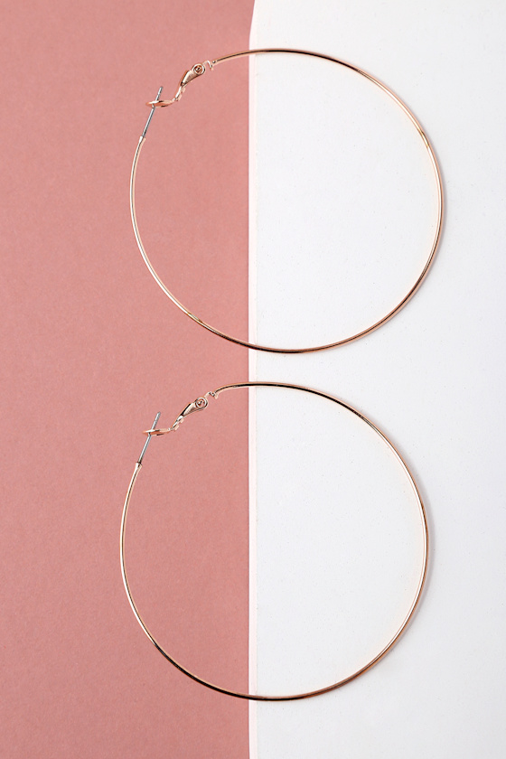 Come and Get It Rose Gold Hoop Earrings 3