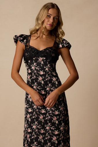 L25389: BLACK/PINK/IVORY/ GREEN 1