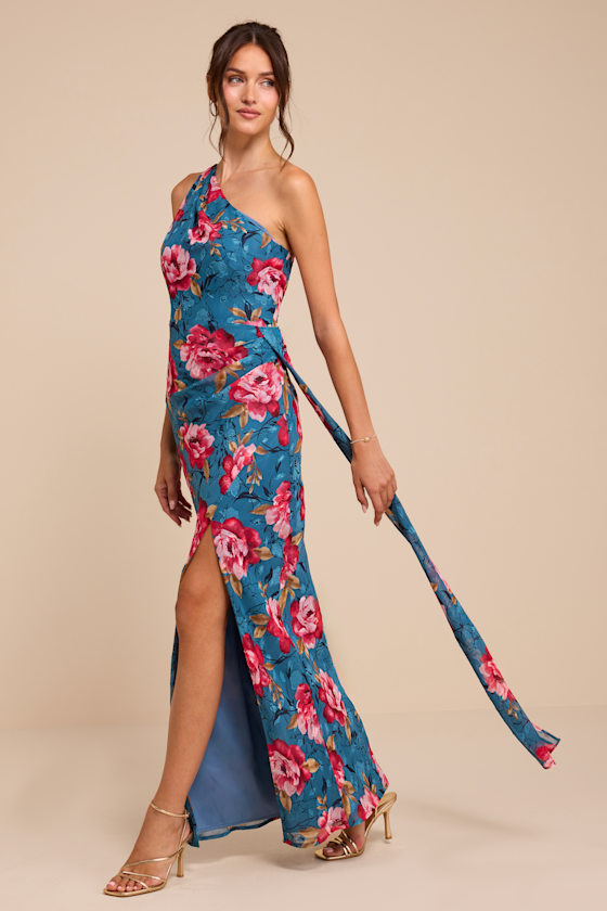 AD3991B: BLUE/PINK/BROWN FLORAL 1
