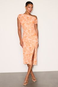 DA3233: ORANGE FLORAL 1