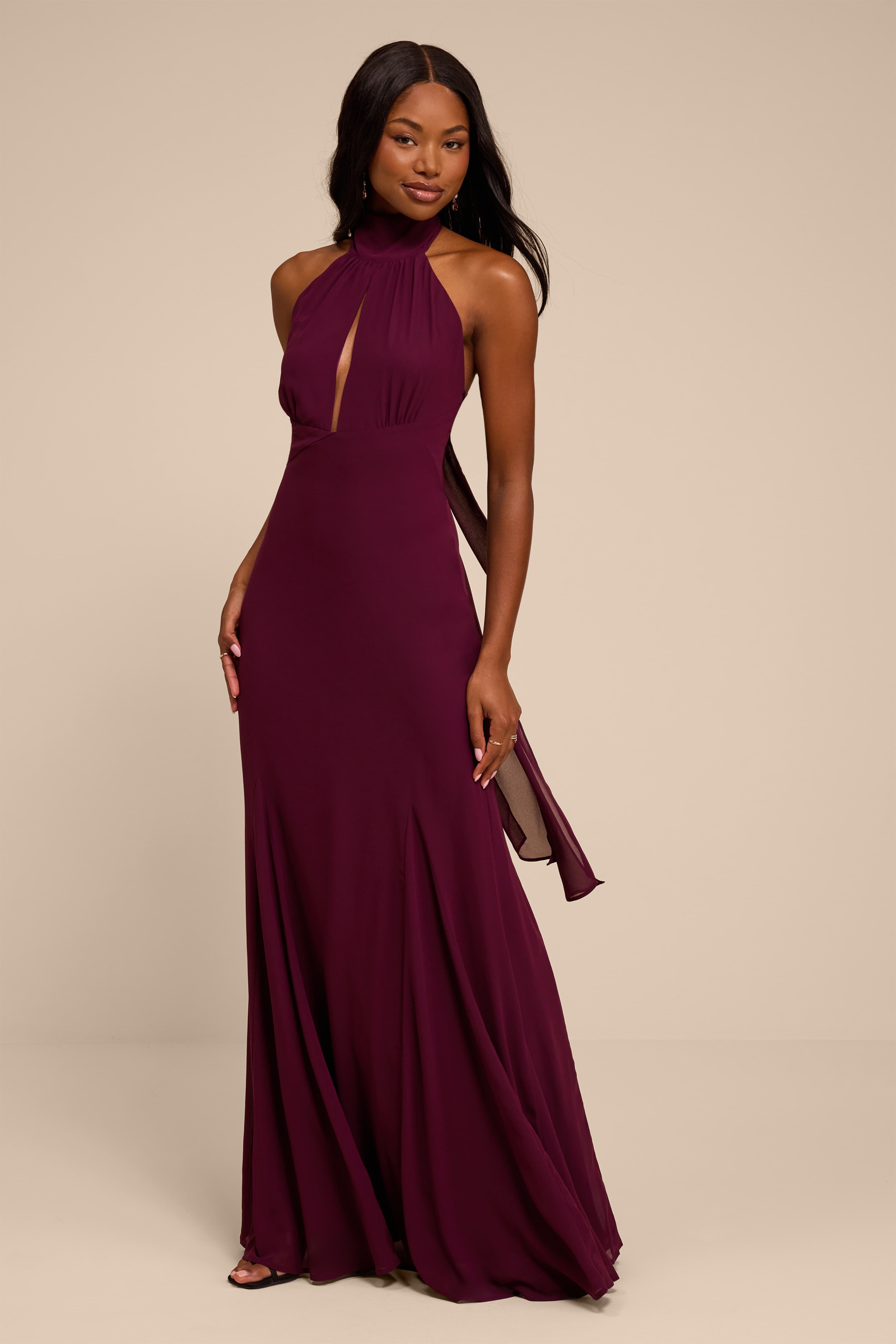 rotate brown dress BIRGER CHRISTENSEN MIDI WITH SEQUINS, / 34 Reformation Linen Midi Length Make a dazzling statement SKU-- Size:Medium - Tall